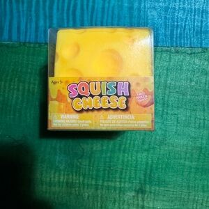 Squish Cheese Kids Toy - Yellow Squishy Sensory Toy
